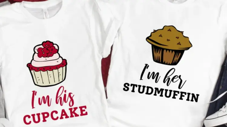 Cupcake Couple Tee – I’m His Cupcake, I’m Her Studmuffin